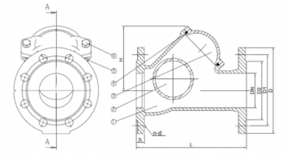 德標快開式球形止回閥結構